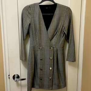 Zara NWOT Houndstooth Dress